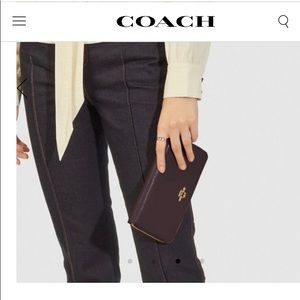 Coach accordion zip wallet